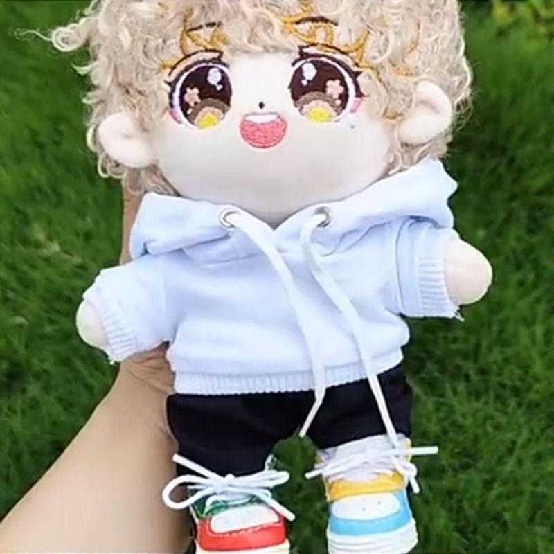 Product Introduction of Hoodie L a B u B u Handmade untuk Boneka Kapas 15cm/20cm, Sweatshirt Outfit Fashion, Top untuk Boneka BJD 1/11 1/12 OB11, 10cm 15cm 20cm 12