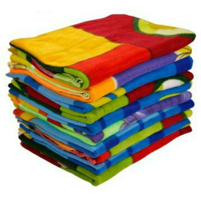 Combo 5 Chăn Quấn Ủ Nỉ Mỏng Giữ Ấm Cơ Thể Cho Trẻ Sơ Sinh, Chăn Quấn Ủ Nỉ Mỏng Size Nhỡ 65x80cm và Size To 80x90cm Cho Bé