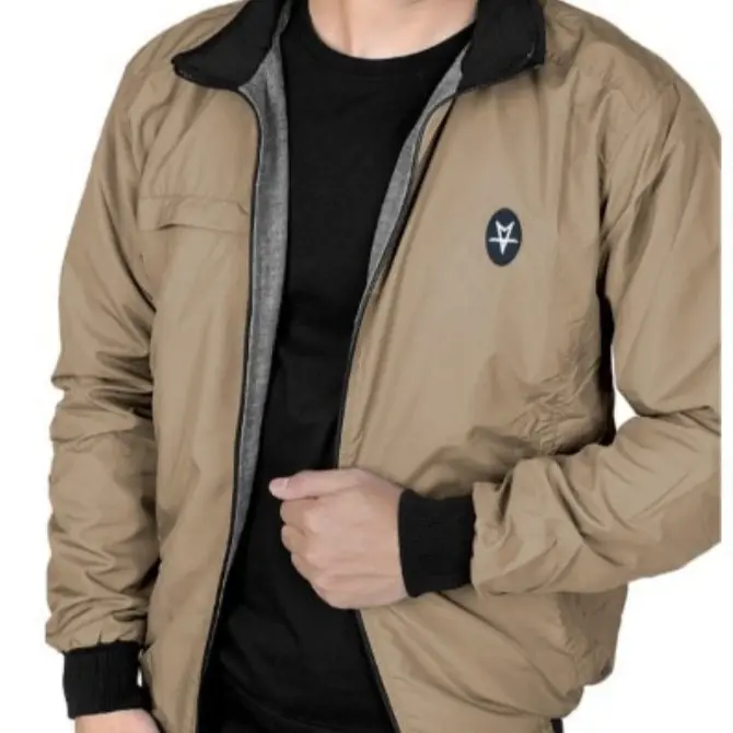 Jaket Motor Taslan Waterproof Pria  Original REBEL ID Jaket Parasut Tebal  Casual Nyaman -GIBRANSTORE Distro Keren  Cowok Bomber 2