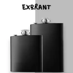 Botol Hip Flask Wine Whiskey Stainless Steel 304 Plastic Cap - B-86