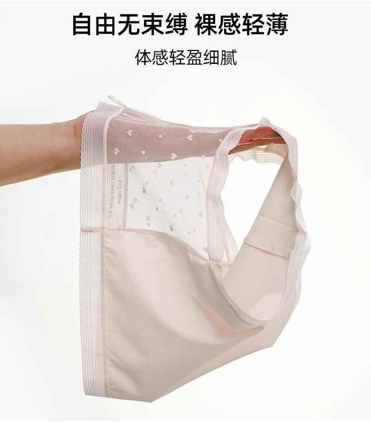 Product Introduction of [Queen's Studio] 3pcs/set Ice silk cool underwear, women's mid-waist lightweight breathable lace briefs,7A antibacterial bottom crotchy mesh panties 8