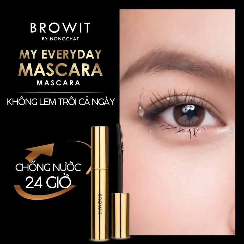 Mascara Nongchat đầu chải lược 5.5g - Endless Night Cosmetic Mỹ Phẩm 6