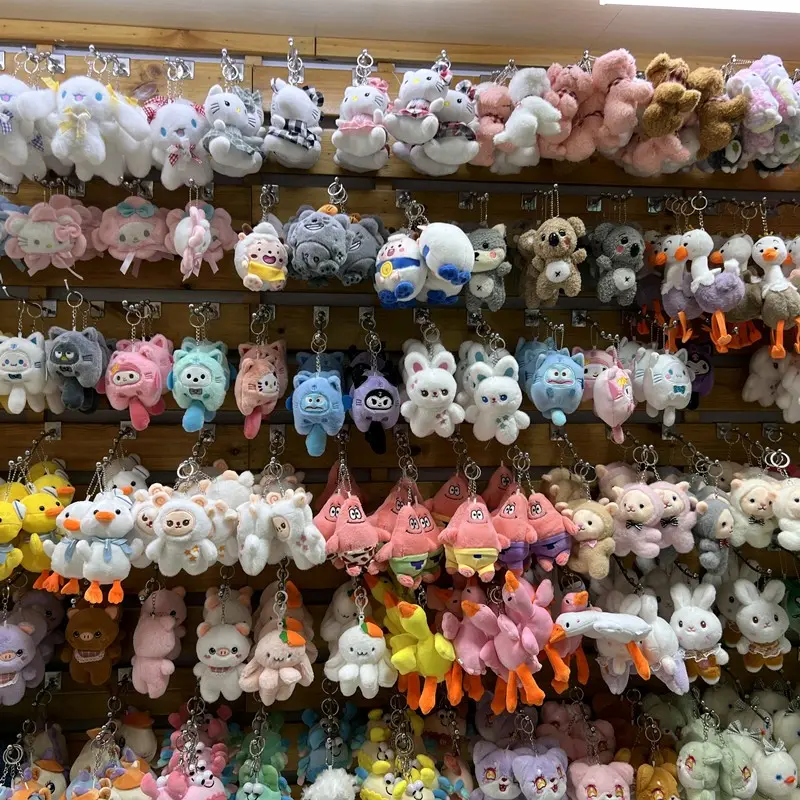 Móc khoá hình gấu nhồi bông 11cm cực kì cute 2