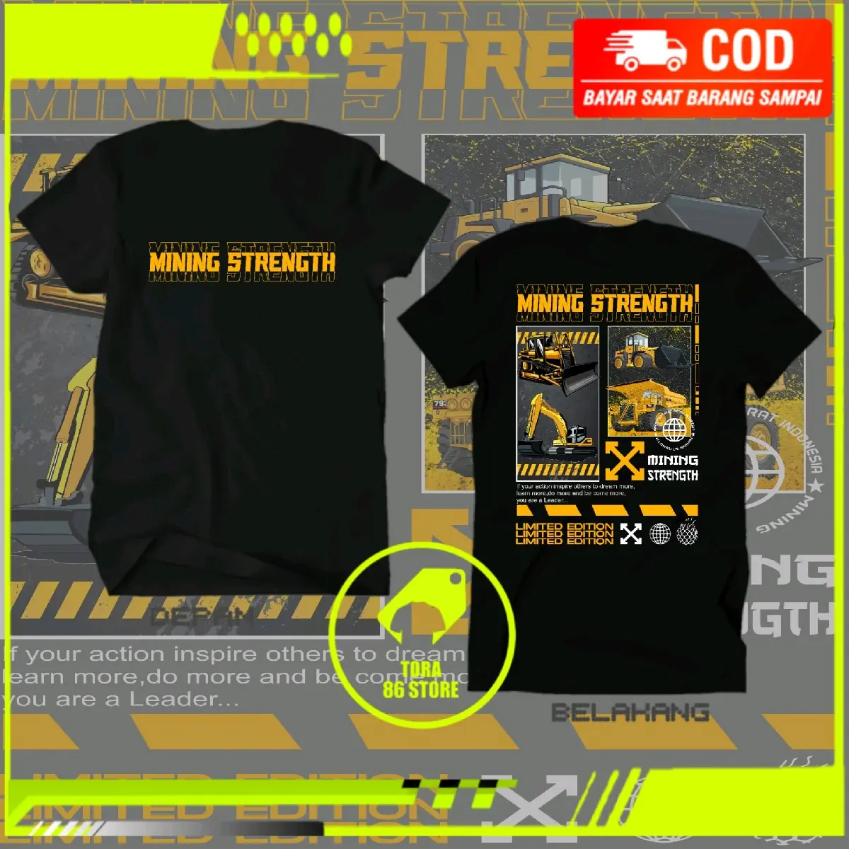 kaos pekerja tambang mining strength