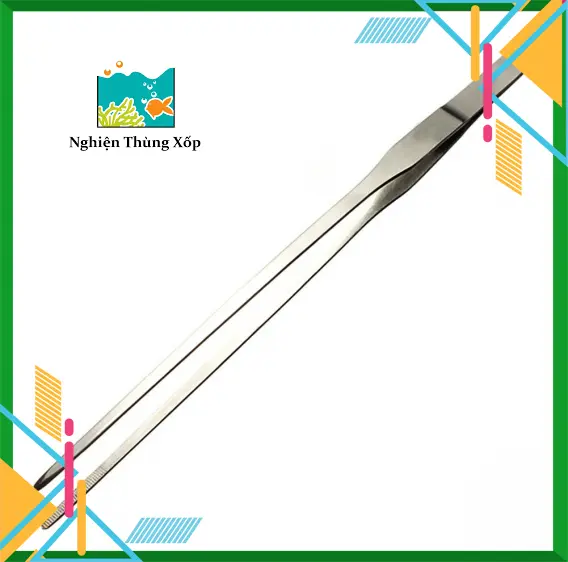 Nhíp cắm cây Thủy Sinh 27cm Thẳng - Cong 3