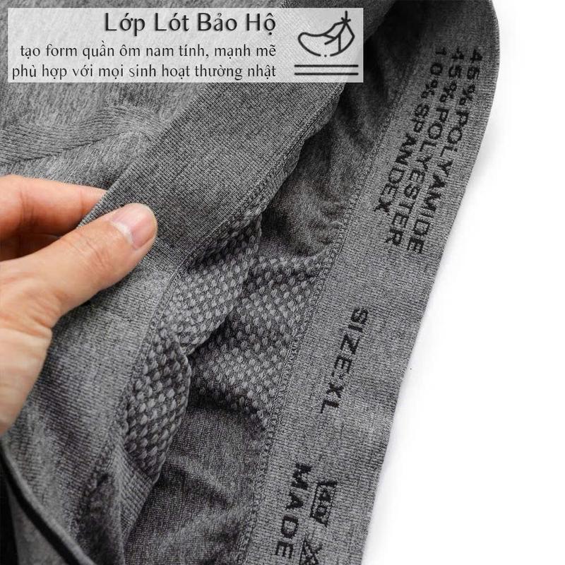 COMBO 3 Quần Sịp Đùi Nam Boxer VNXK Vải Dệt Kim Thông Hơi Thoáng Khí Mềm Mịn Quần Boxer Thun Menswear 3