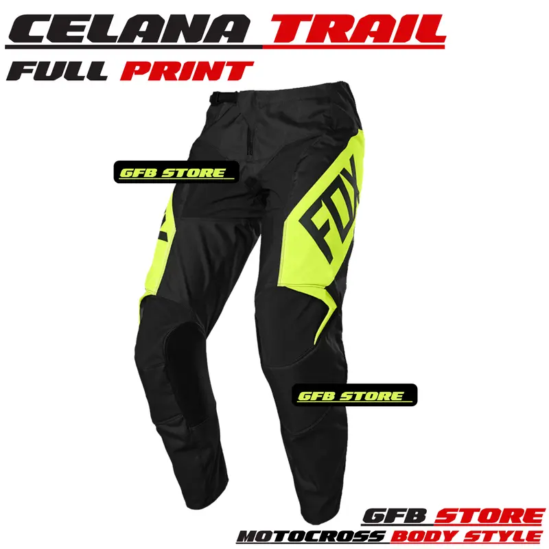 Celana Trail Motor cross Adventure Trabas Outdoor Full Printing Uniseks Pria Wanita Motif Keren dan Nyaman di Pakai Sport 1