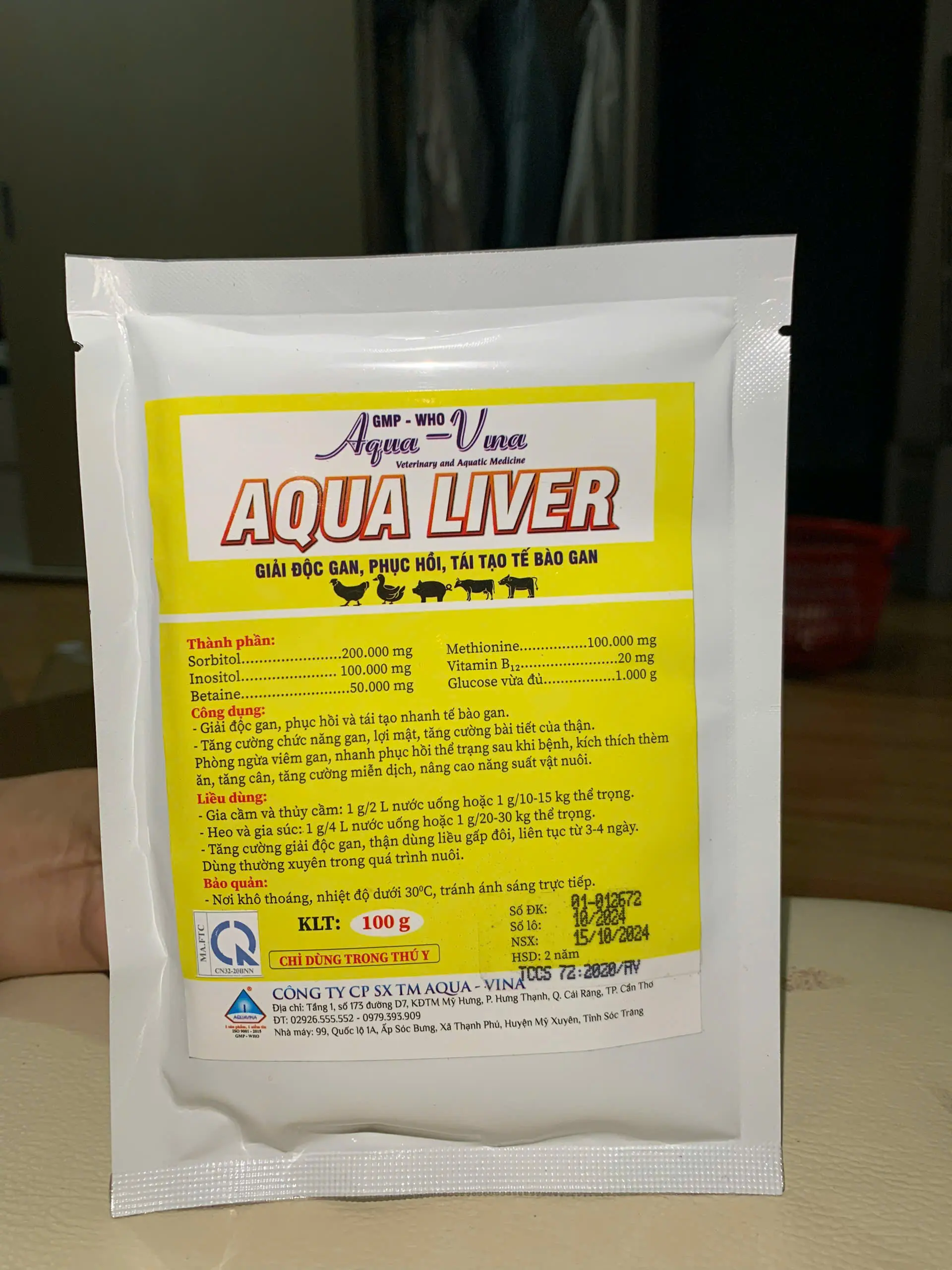 AQUA LIVER Giải độc gan cho gia súc và gia cầm