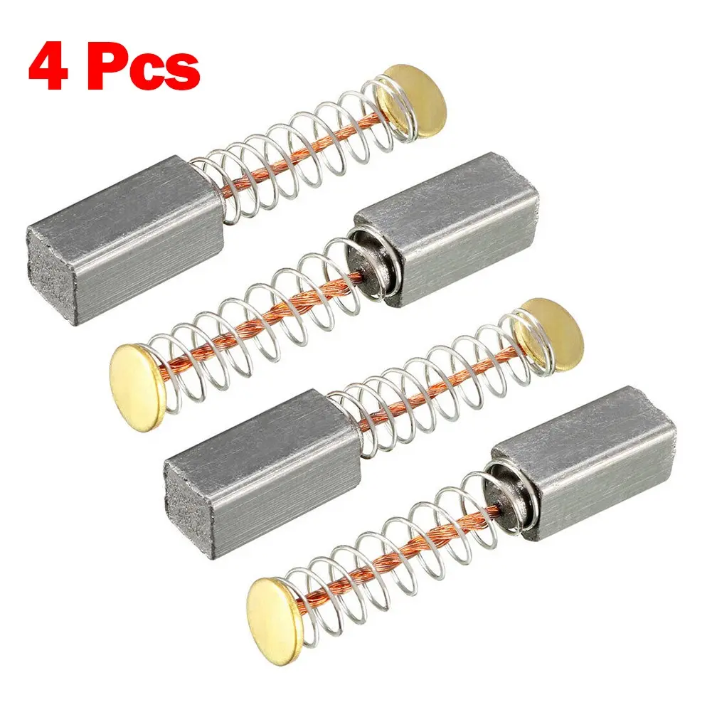 Bộ chổi than, 4 cái, cho động cơ điện, 10mm X X 5mm, bộ phận thay thế, chiều dài 20mm, chất lượng cao