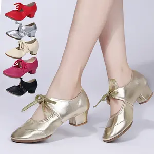 Sepatu Heel Sepatu dance wanita Sepatu Wanita sepatu dans Sepatu Dansa Latin wanita Mid Heel (3-5 cm) Casual