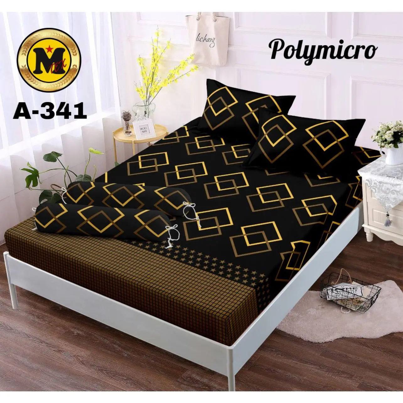 motif abstrak hitam