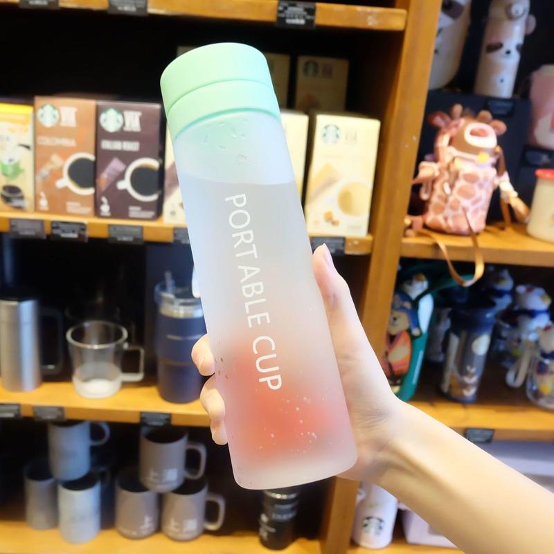 Product Introduction of Water cups for men and women plastic cups for students portable water cups anti-drop teacups for tea home simple sports cups 4