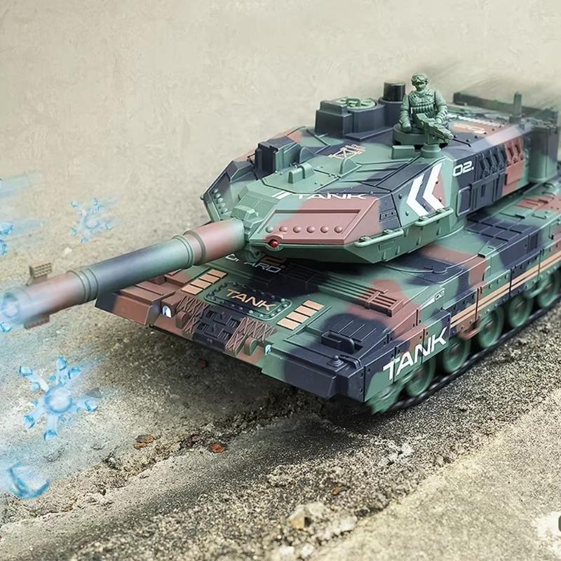 Remote Control Car Water Bomb Outdoor Indoor Boy Toy 2.4G Tank Car Tracked Charging Wireless Electric Off-road Tank Toy 0
