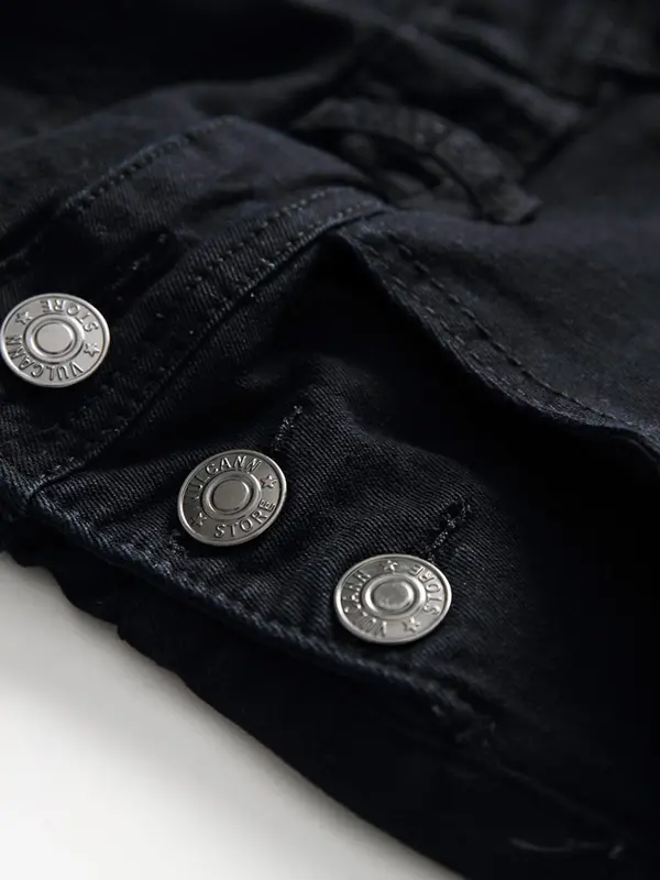 Men's Solid Color Denim Overalls Jeans, Casual Comfy Loose Fit Overalls Jeans for Daily Wear, Fashion Men's Clothes for All Seasons, Cotton 3