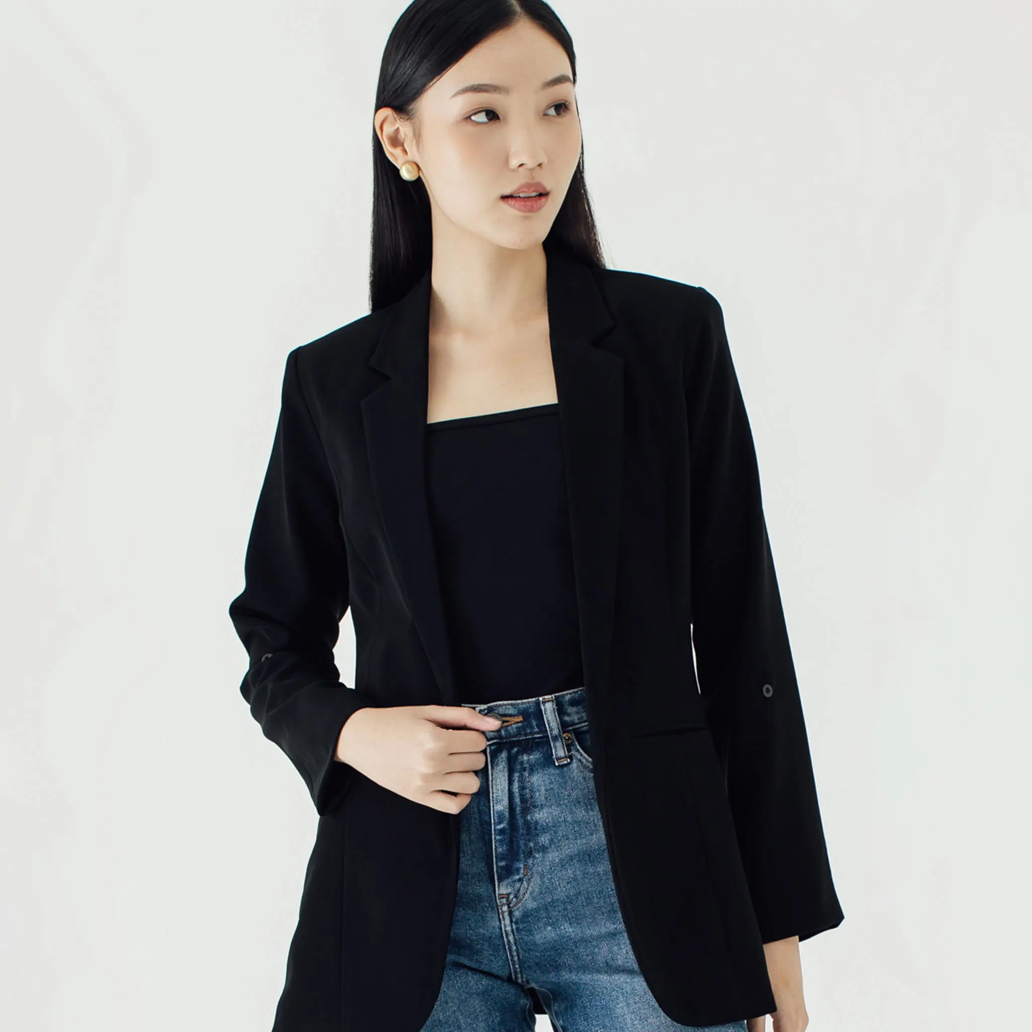BLZR.ID BLAZER WANITA PHOEBE BLACK