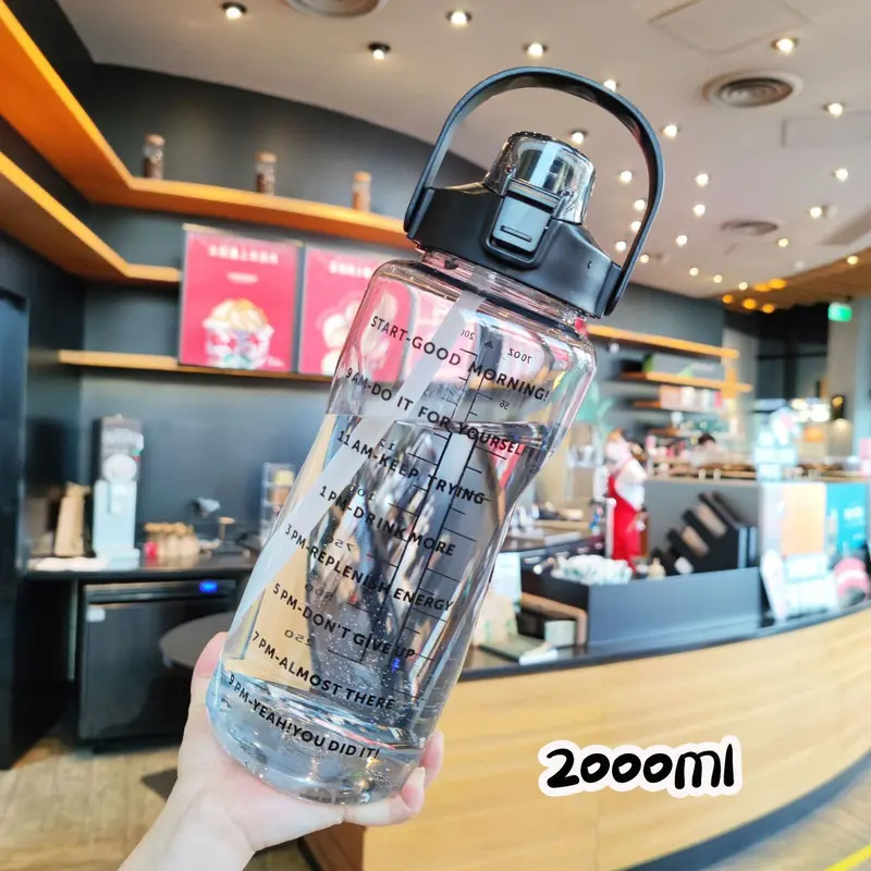 Botol Minum Transparan Bening Ekslusif 2000ml BPA FREE Kitchenware 8