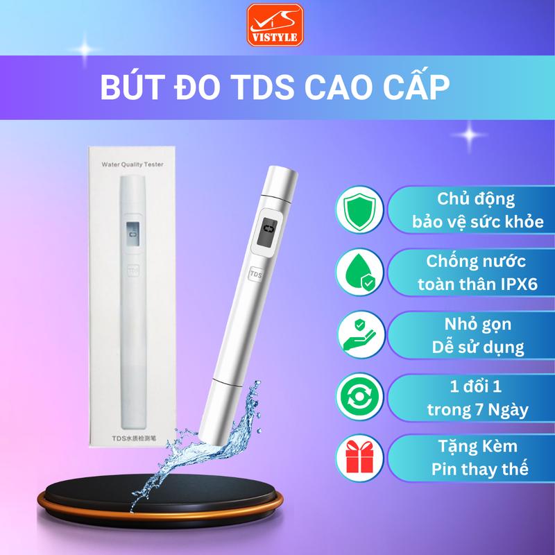 Bút do TDS Cao cấp, bút thử nước sạch kiểm tra chất lượng nước, độ chính xác cao, nhỏ gọn dễ sử dụng - vistyle shop