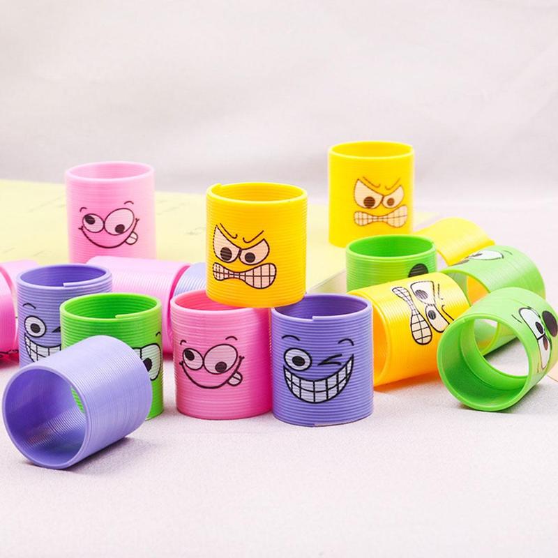 Product Introduction of Mini Spring Smiley Rainbow Circle, Berwarna-warni, Ajaib, Sesuai untuk Pesta Kanak-kanak dan Hadiah Hari Jadi, Warna Rawak, L0G1 Plastik Toys 37