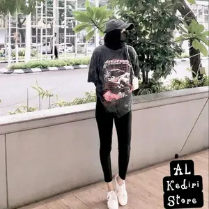 Legging premium hijabers Tebal dan Melar Hitam