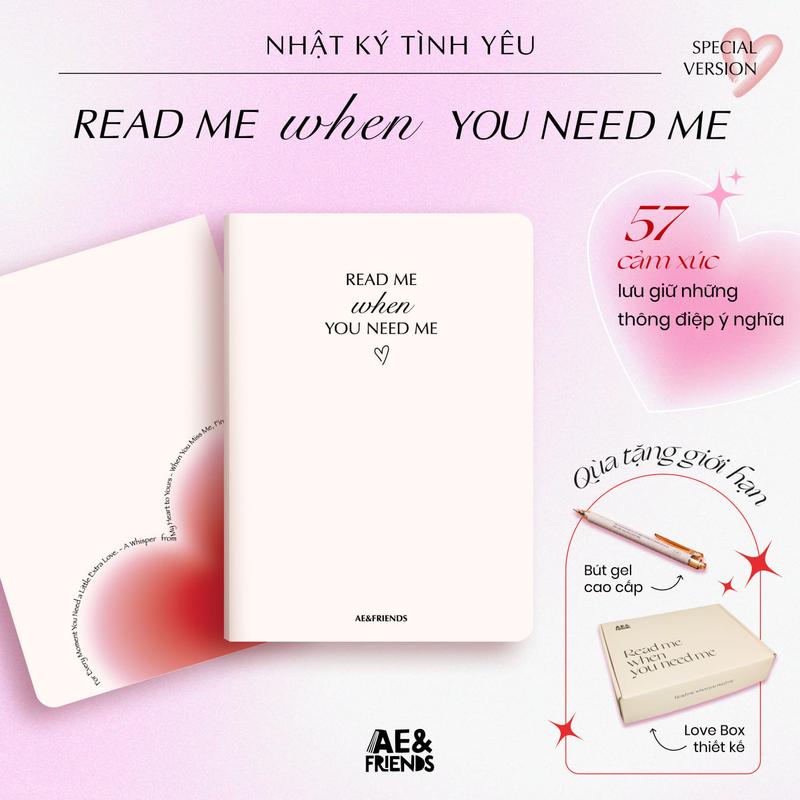 Nhật ký tình yêu "READ ME WHEN YOU NEED ME 2"- Scrapbook Handmade Hành Trình Yêu Thương, Sổ tay DIY cho cặp đôi I AE & Friends
