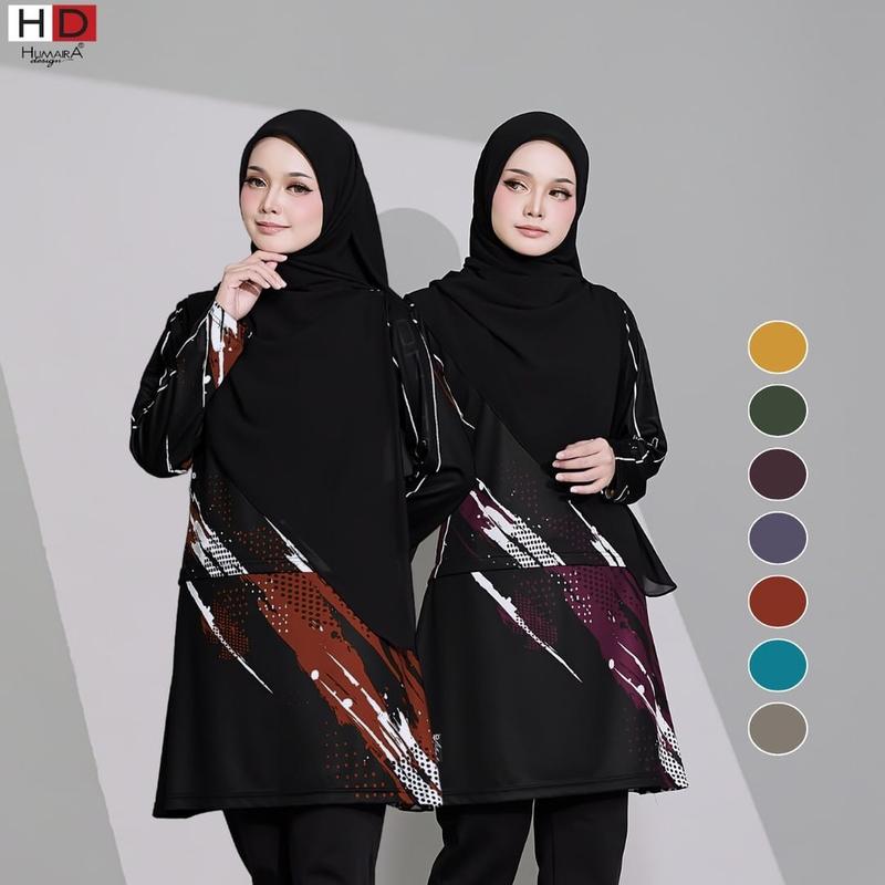 Jersi T-shirt Bergerak, Humaira, Untuk Wanita Ibu Muslimah - TikTok ...