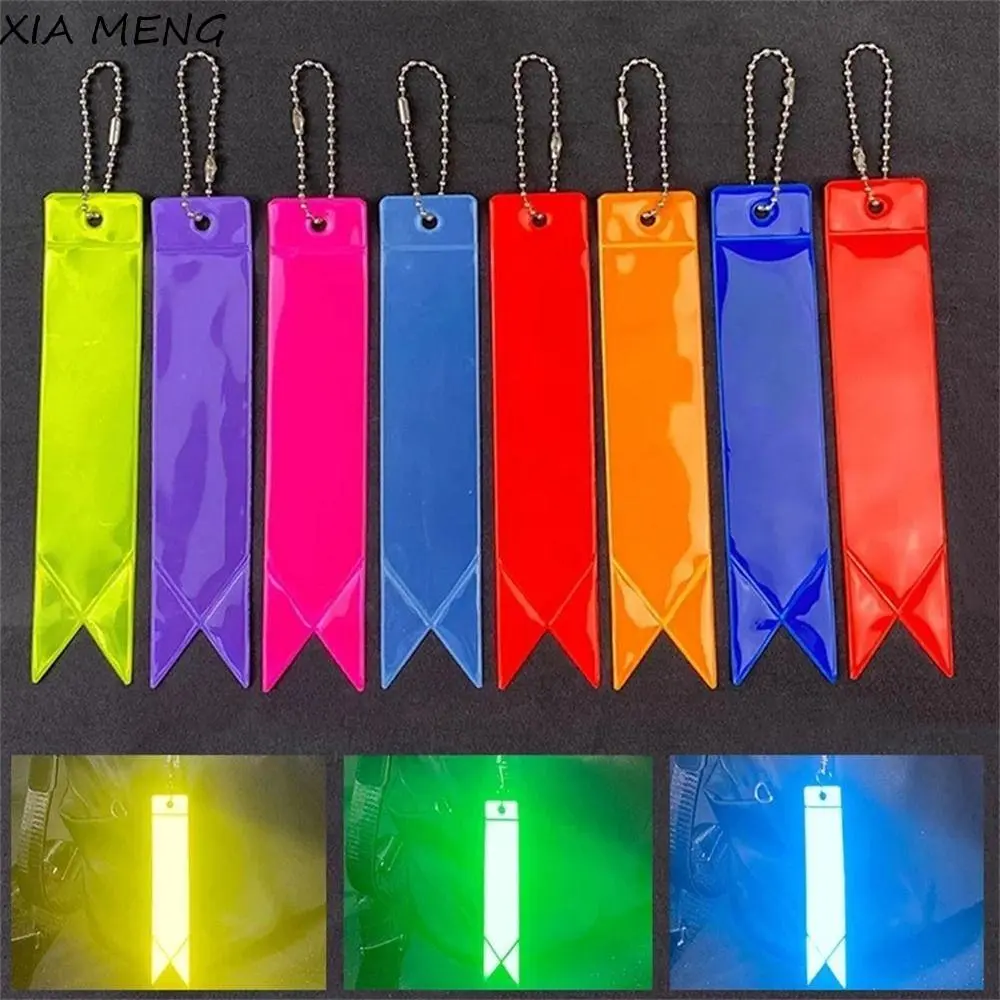 XIA MENG Camping Cycling Adults Children Ornaments Reflectors Bag Keychain Backpack Pendant Reflective Pendant Reflective Strip Car Keyrings Reflective Keychains