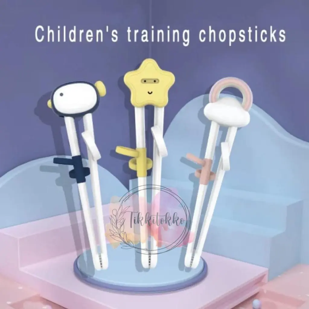 (BARUU) Training Chopstick Sumpit Latihan Anak Sumpit Anak Imut Biru Ikan