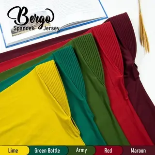 Hijab/Jilbab Khimar Bergo Hamidah Semi jumbo Spandek Jersey | Jilbab Bergo Simple Pad XL Spandek Jersey | Kerudung Ukuran Semi Jumbo, Muslim Instan Syari Panjang Layer 6
