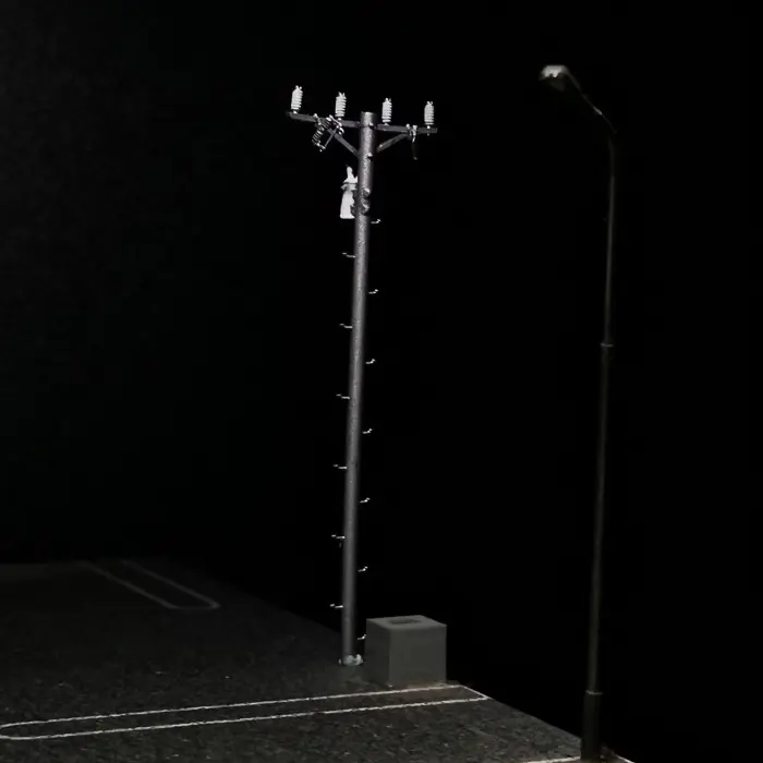Tiang Listrik tipe 1 1:64 Aksesoris Diorama Diecast  Power Pole  Utility tiang utilitas telepon  Unpainted 0