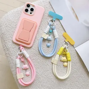 Gantungan HP Bintang-Awan 3D Imut, Tali Pendek & Gantungan Tangan Wanita