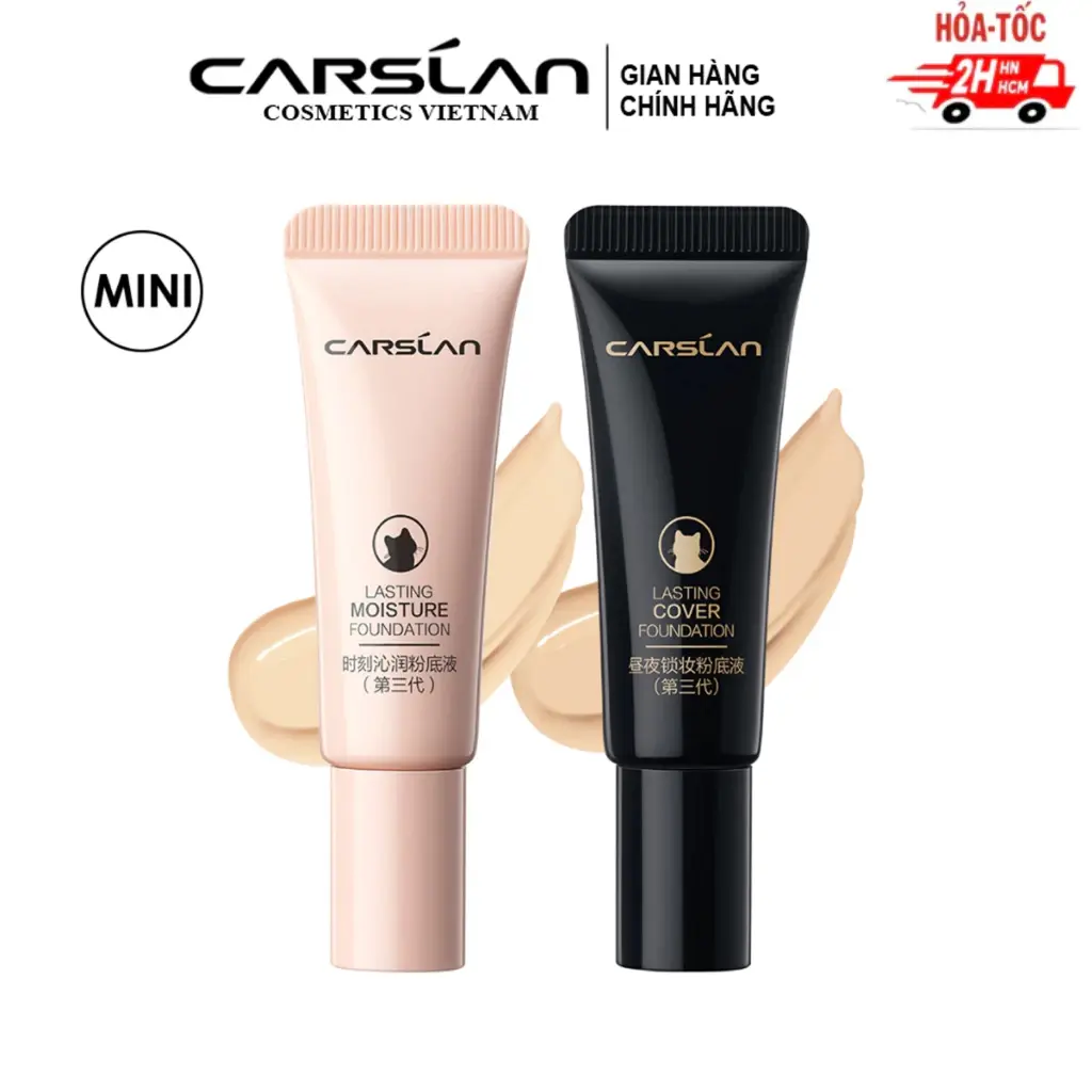 Kem Nền Carslan Dạng Lỏng Kiểm Soát Dầu Lâu Trôi Chống Thấm Nước Suốt Mini 5g Carslan Việt Nam
