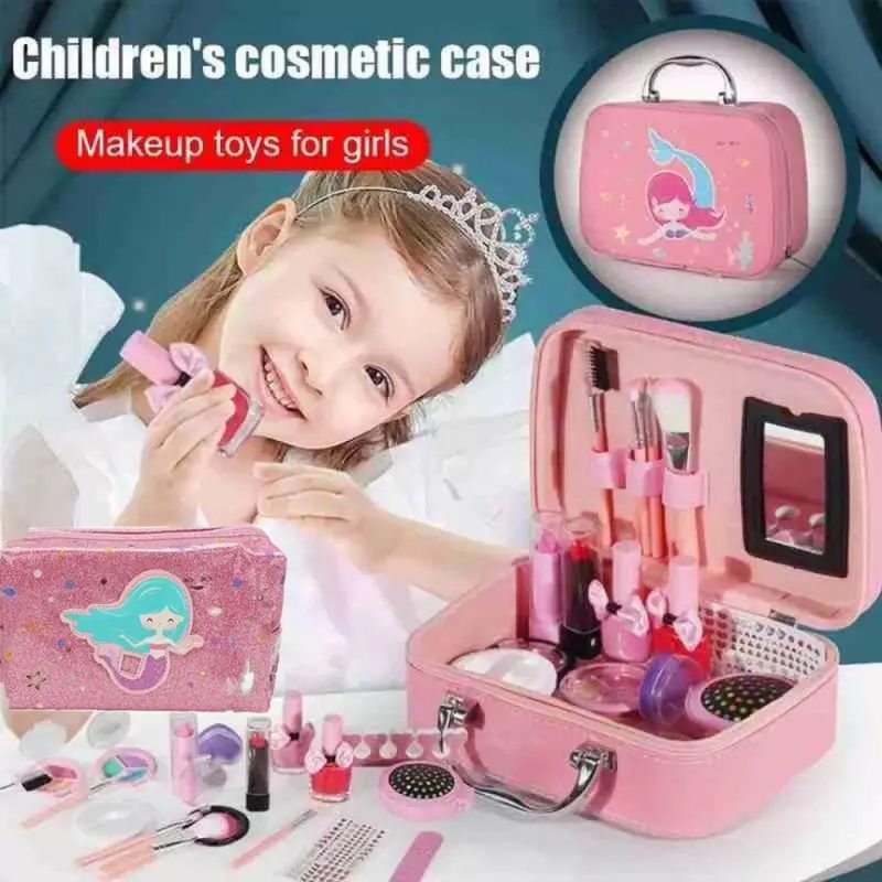 Make Up Anak Perempuan Mainan Make Up Set Dandan Anak Asli Non Toxic 0