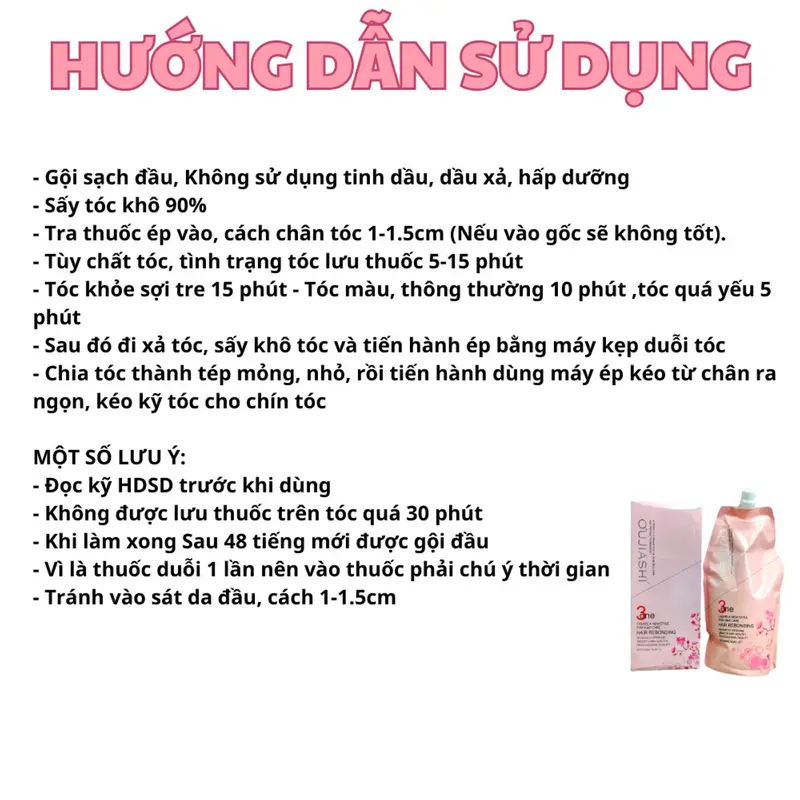 Kem Ép Tóc Thẳng 1 lần không cần dập Hoa Anh Đào Oujiashi 3 in 1 Nhật Bản 2