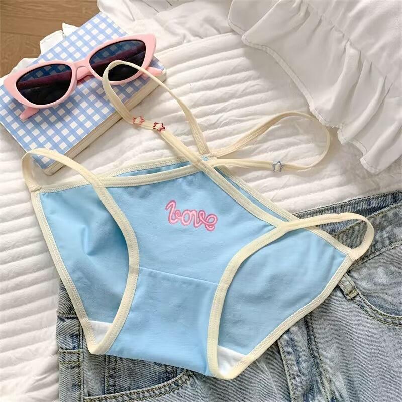 Product Introduction of blogger recommendation6 Color Cotton Panties Women Mid Waist Ladies Girl Triangle Underwear Underpants Female Briefs Comfortable Ventilation Size M L XL Womenswear Innerwear Print 7