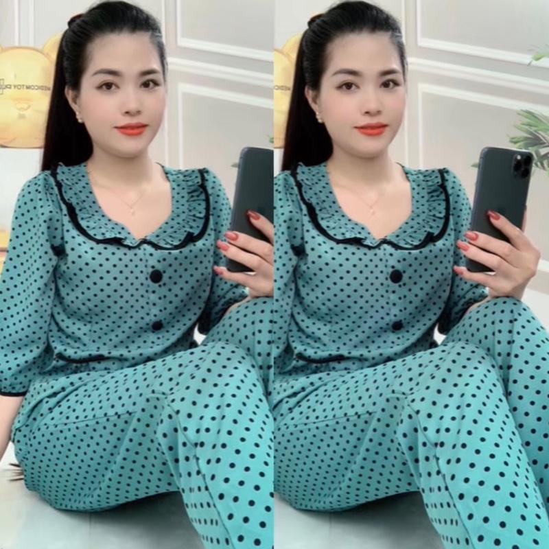 Đồ bộ tay lỡ quần dài .lụa mango.mềm mịn mát.có nhiều họa tiết dễ thương.quần dài qua mắt cá chân.ống tay qua cùi chỏ khách iu nhé 6