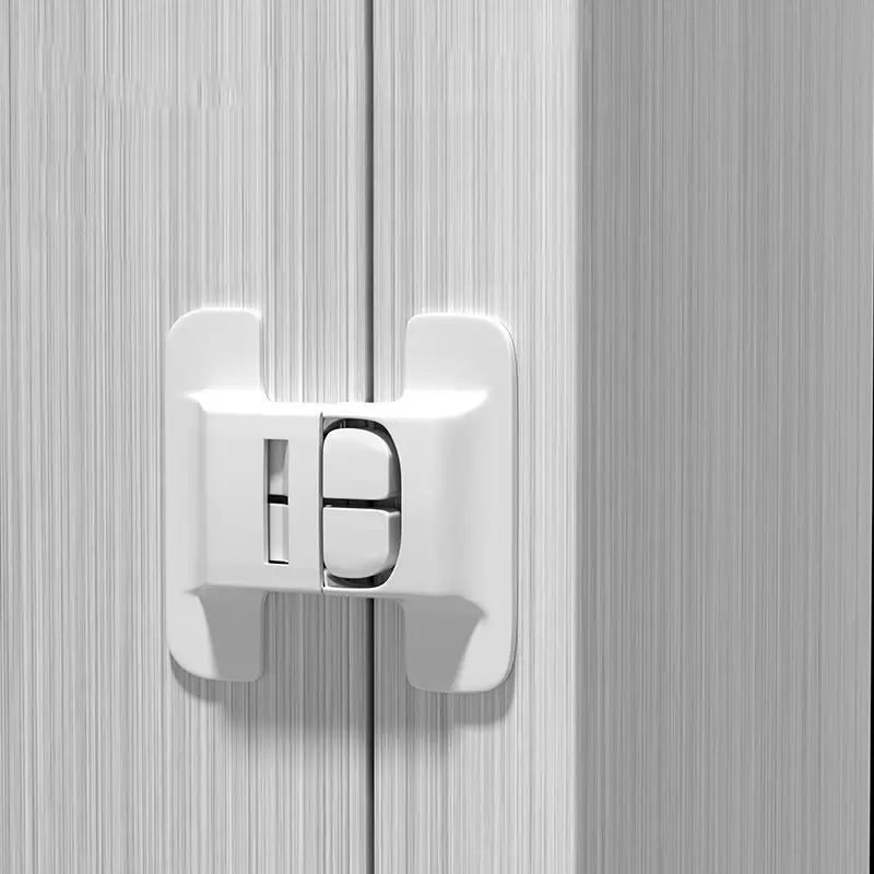 Khóa tủ lạnh cho bảo vệ an ninh trẻ em, 2 cái, Khóa an toàn cho cửa tủ Đồ Nội Thất gia đình, Khóa tủ khóa bình nước chống mở 3