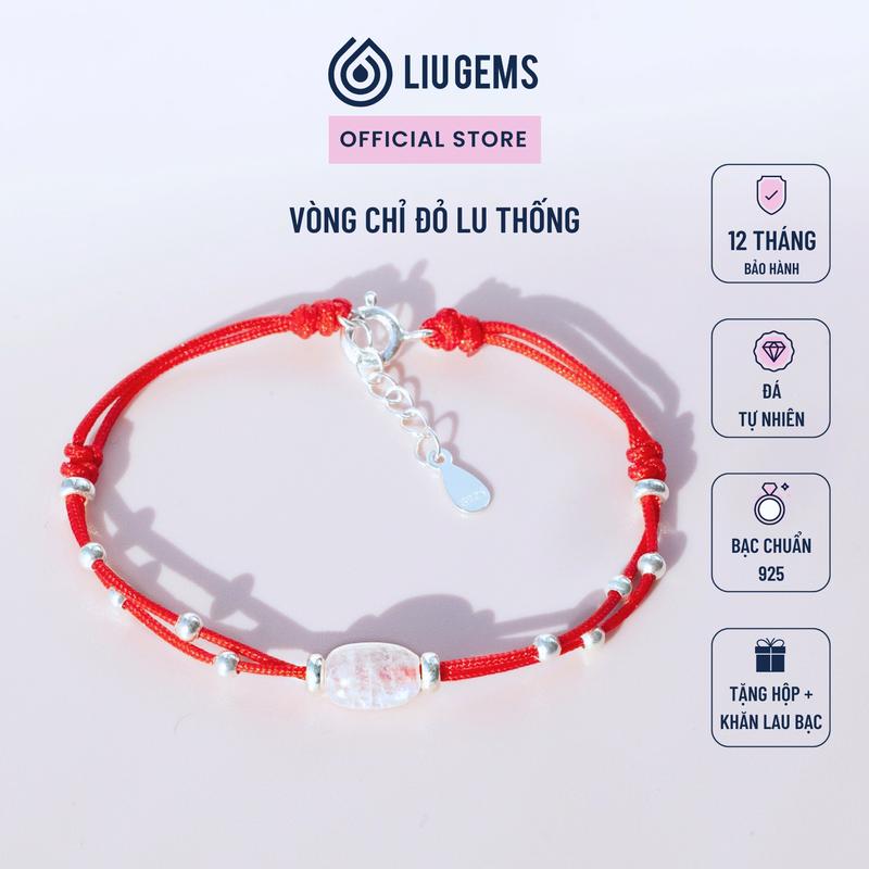 Vòng Tay Chỉ Đỏ Lu Thống Đồng Điếu Phong Thuỷ Liugems Tết Thắt Dây Rút Mix Charm Cho Nữ CD01 Mua một tặng một hộp đựng trang sức + một khăn lau bạc miễn phí