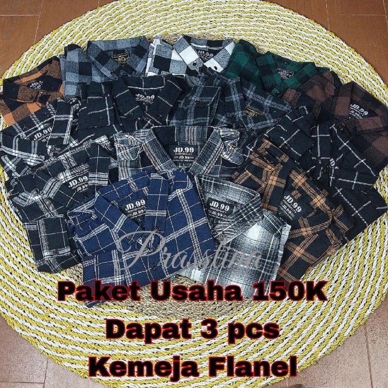 Product Introduction of PAKET USAHA 150K DAPAT 3 PCS KEMEJA FLANEL LENGAN PANJANG TERBARU 2