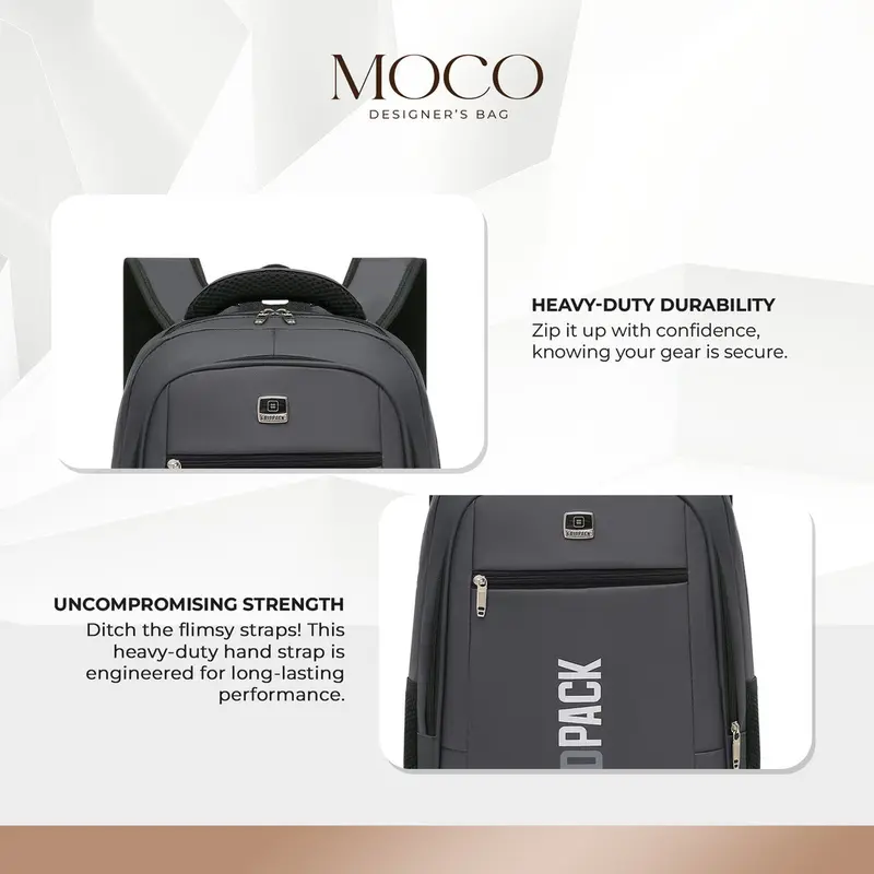 MOCO High-end Men's Multi.Compartmenteisure Backpack Large-capacity waterproof backpack BHYAV-4 1