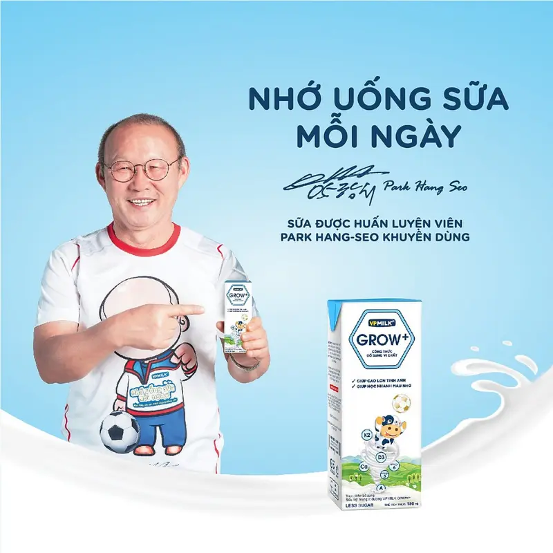 [Thùng 48 hộp 110ml] Sữa VPMIlk Grow+ ít đường, sữa công thức bổ sung dinh dưỡng MS1 4