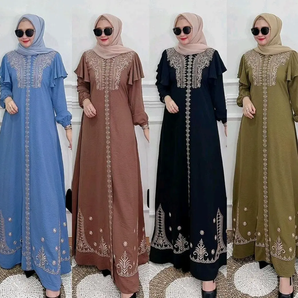 GAMIS JASMINE CRINGKEL BORDIR PREMIUM #BESTSELEER#LD110 PB138