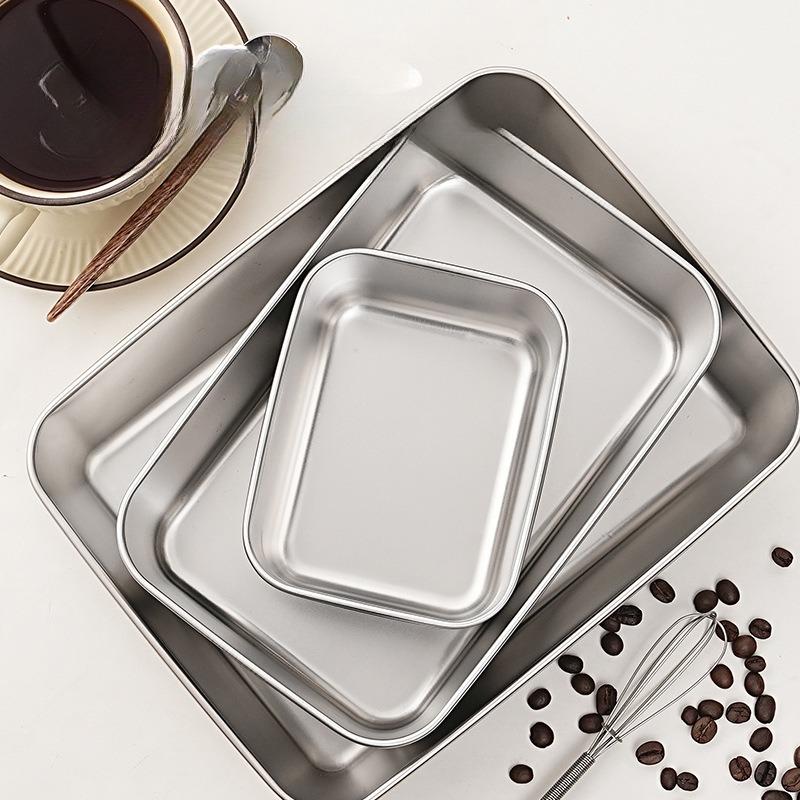 Thép không gỉ Tiramisu khuôn Fangto đĩa dày bánh tạo hình mousse hộp đựng có nắp để nướng tại nhà 4
