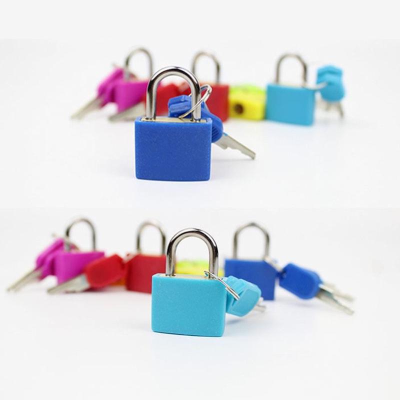 Product Introduction of 23mm Coloured Travel Supplies Home Ornament Small Luggage Lock Cabinet Door Bookbag Suitcase Padlock with 2 Keys 19