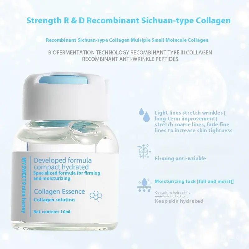 Type III collagen firming anti wrinkle lifting ampoule radio-frequency water gloss essence cosmetics