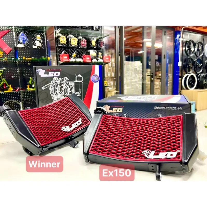 Két nước leo racing  2 quạt lớn lưới đỏ - gắn cho ex150 và winner - phụ kiện xe máy