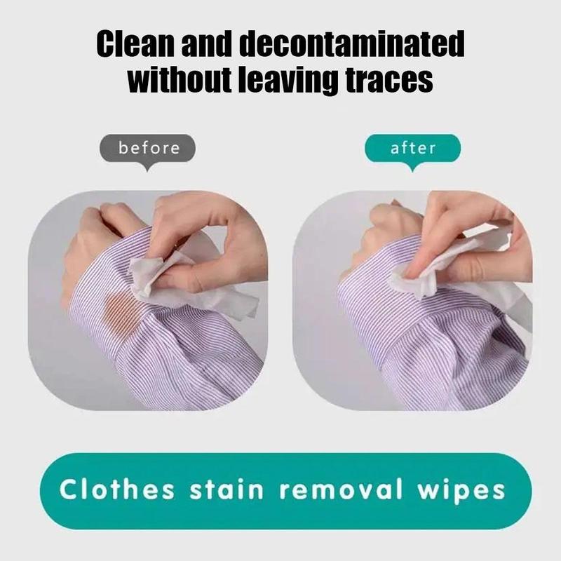 Product Introduction of 20pcs/bag Clothes Cleaning Wipes Down Jacket Stain Wet Wipes Removal Remover T8P2 34