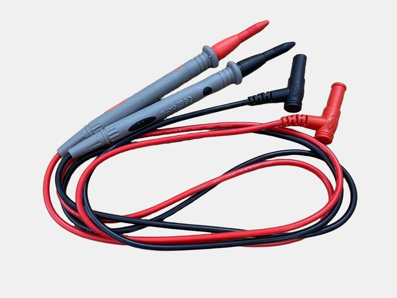 Cặp Que Đo Đồng Hồ Vạn Năng Silicon Mũi Nhọn 20A 1000v Dây Dài Mới.