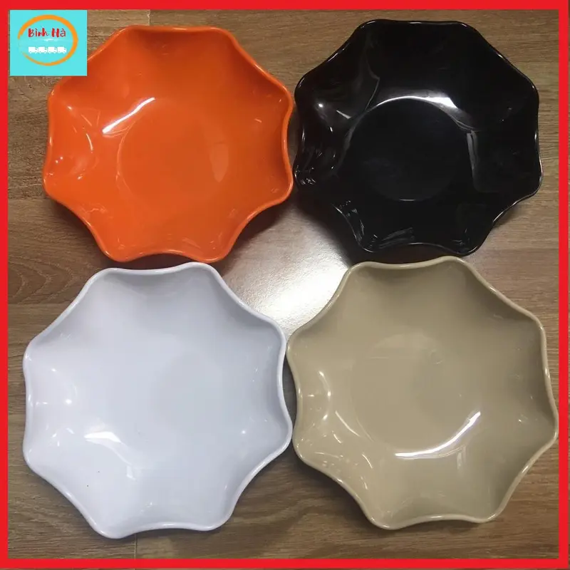 Đĩa phíp Tròn Hoa , Đựng thức ăn, bánh kẹo, hạt dưa,... 0