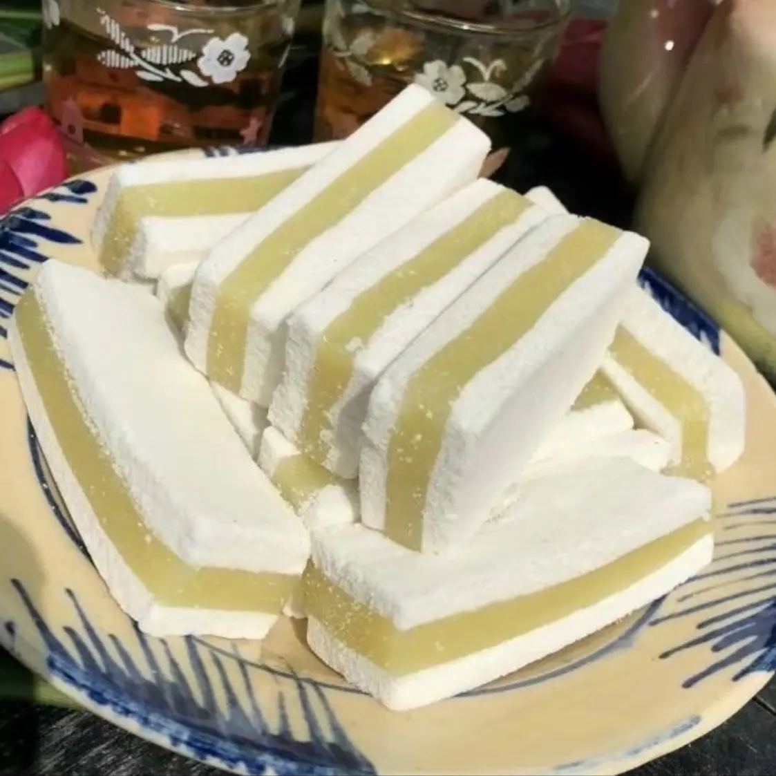 Thanh Bánh In Đậu Xanh Truyền Thống  [Set 3 Thanh 15 Bánh] Bánh In Tuổi Thơ Mềm Dẻo Thơm Ngon Cake Food