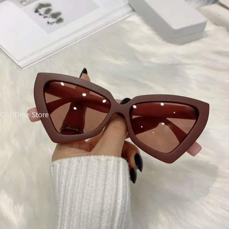 Kính Râm Mắt Mèo, Thời Trang Mới, Dành Cho Nữ, Kính Thiết Kế Thương Hiệu, Kính Che Nắng Du Lịch, Phong Cách Y2K, Gafas De Sol
